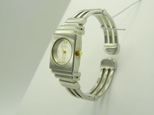 De Vanci Silver Tone Bangle Quartz Watch image 2