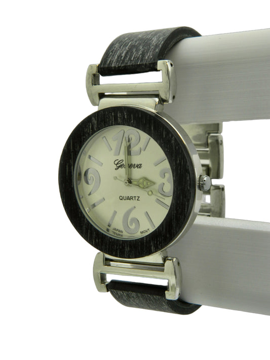 Geneva Wood Grain Artistic Quartz Watch image 2