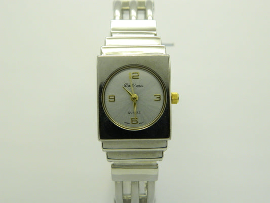 De Vanci Silver Tone Bangle Quartz Watch image 1