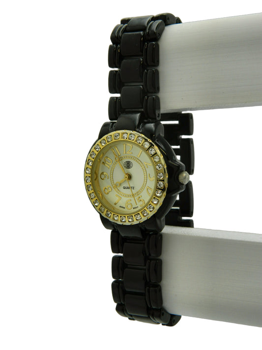 Iced Out Bezel Contrast Quartz Watch image 2