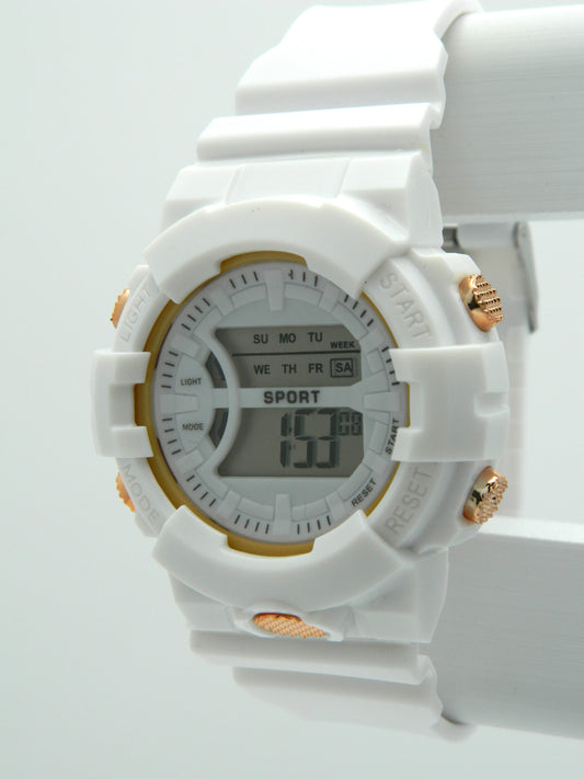 White Digital Sport Watch image 2