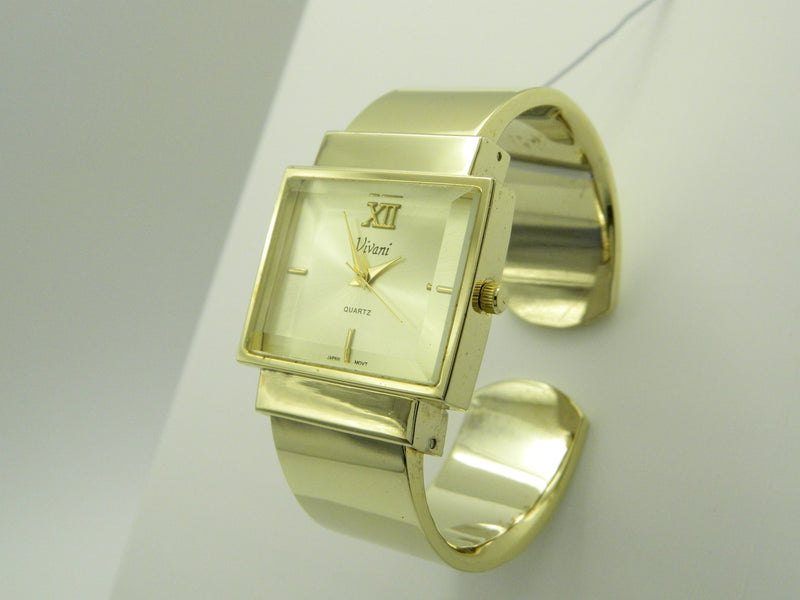 Vivani Gold Tone Bangle Quartz Watch image 2