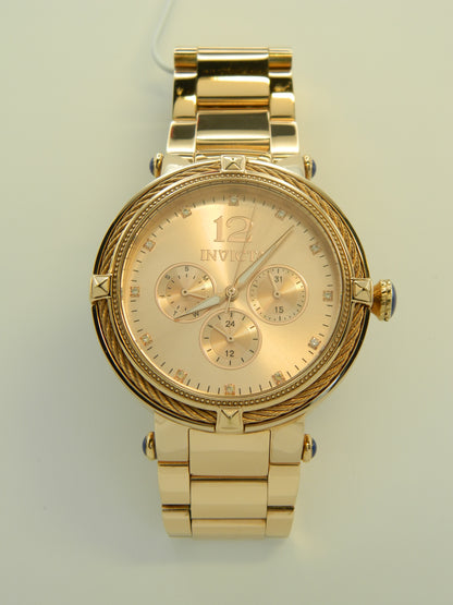 Invicta Bolt Rose Gold Tone Quartz