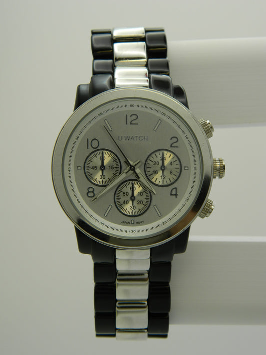 U Watch Brushed Dial Quartz Watch image 1