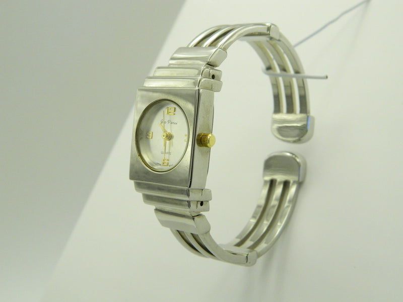 De Vanci Silver Tone Bangle Quartz Watch image 2
