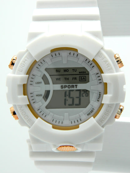 White Digital Sport Watch image 4