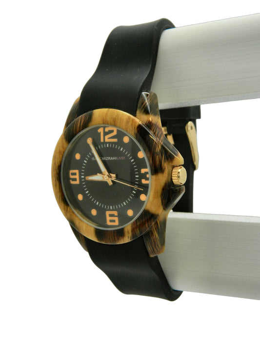 Isaac Mizrahi Lepoard Case Quartz Watch image 2