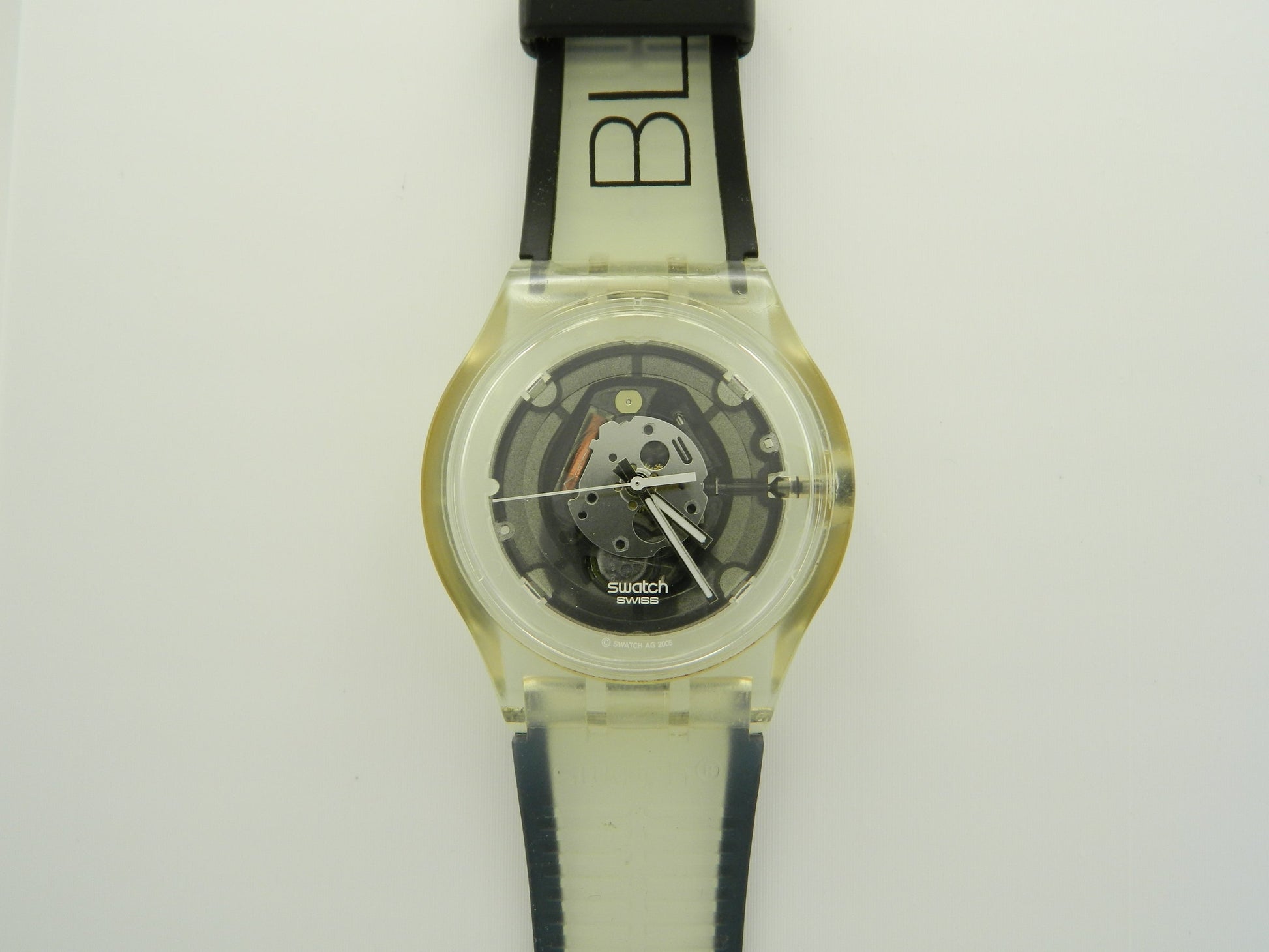 Swatch Black Quartz Watch image 1