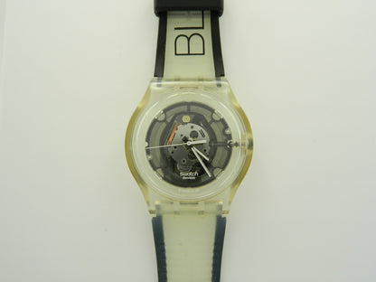 Swatch Black Quartz Watch image 1