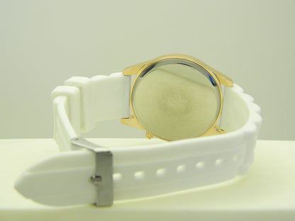 Three Leaf Generic Quartz White Watch image 5