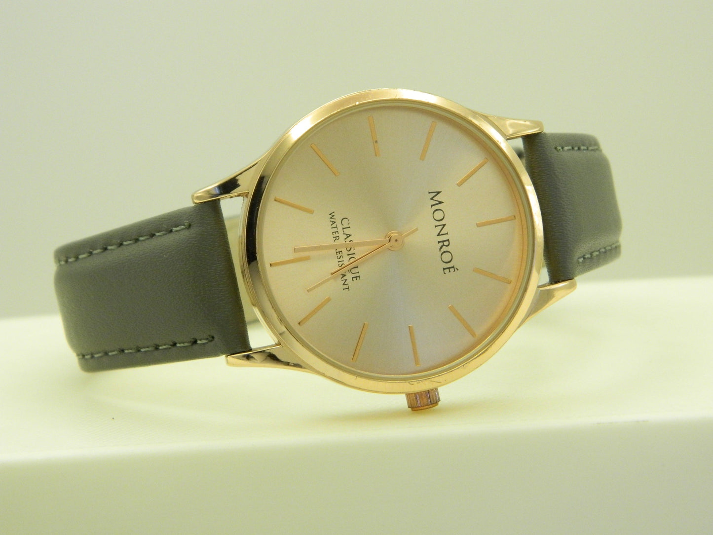 Monroe Classique Rose Gold Tone Quartz Wat image 4