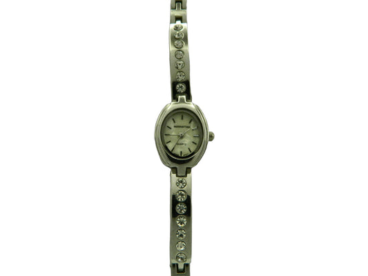 Manhattan White Marble Rhinestone Watch image 1