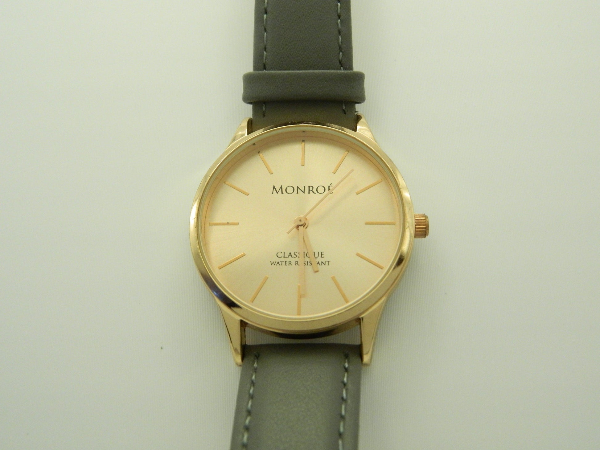 Monroe Classique Rose Gold Tone Quartz Wat image 1
