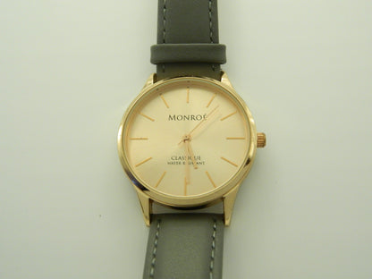 Monroe Classique Rose Gold Tone Quartz Wat image 1