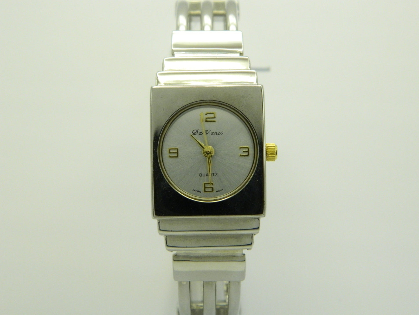 De Vanci Silver Tone Bangle Quartz Watch image 1
