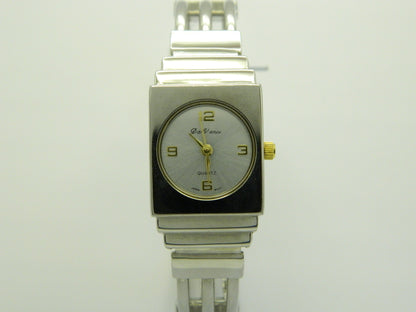 De Vanci Silver Tone Bangle Quartz Watch image 1