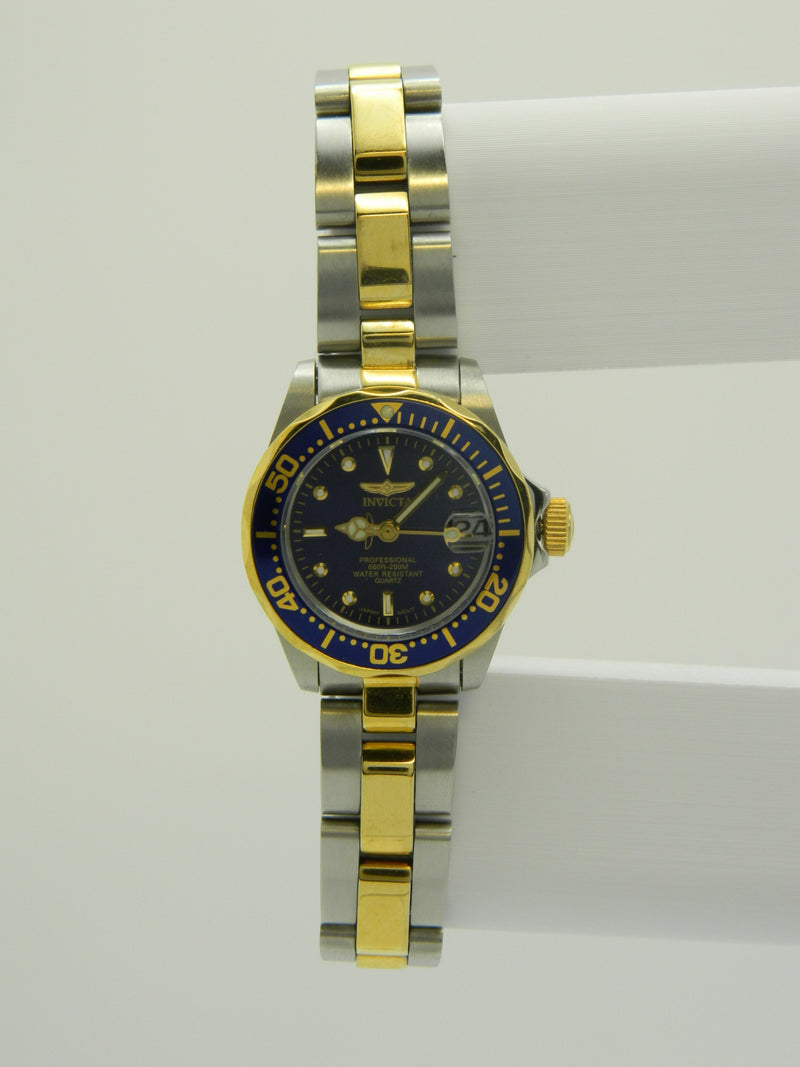 INVICTA Royal Blue Two Tone Diver Quartz Watch image 1
