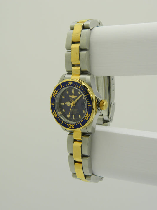 INVICTA Royal Blue Two Tone Diver Quartz Watch image 2