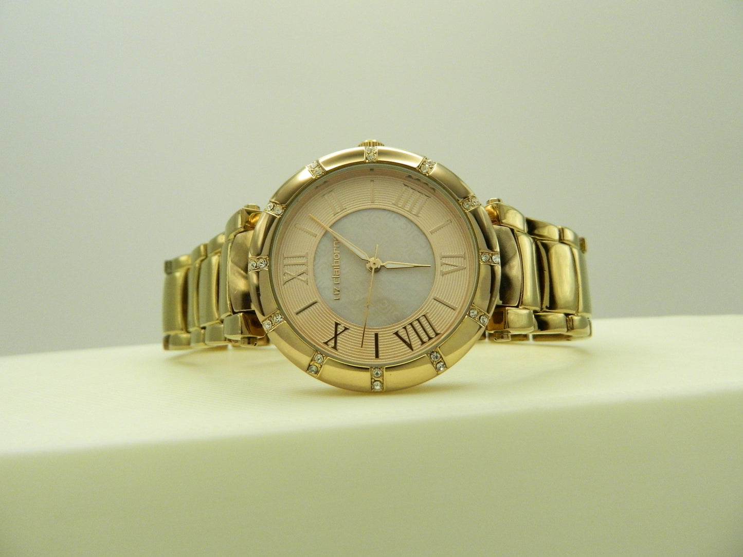 Liz Clairborne Roman Rose Gold Tone Quartz Watch image 4