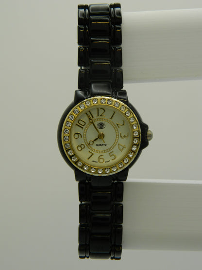 Iced Out Bezel Contrast Quartz Watch image 1