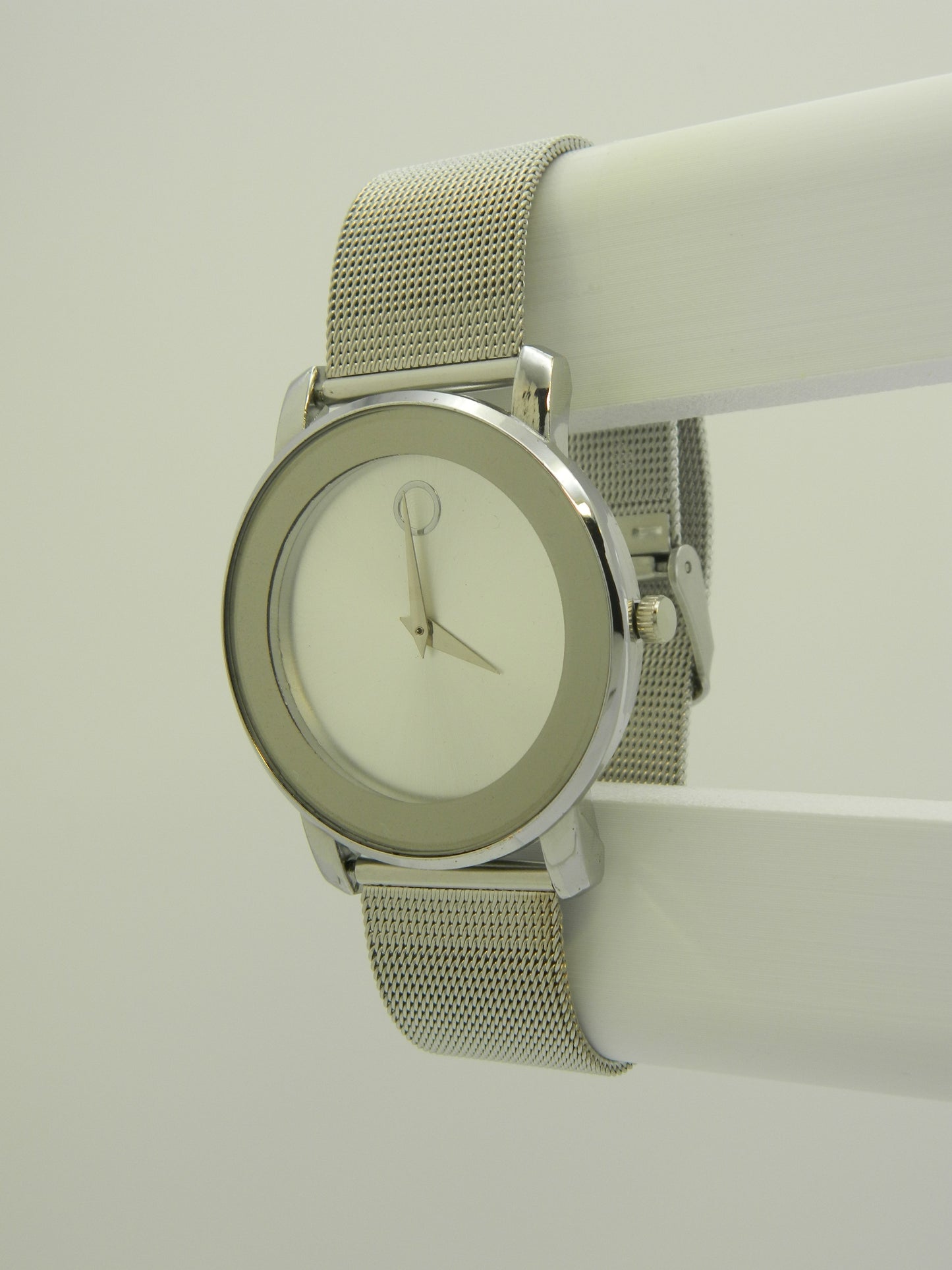 Silver Tone Modern Watch image 2