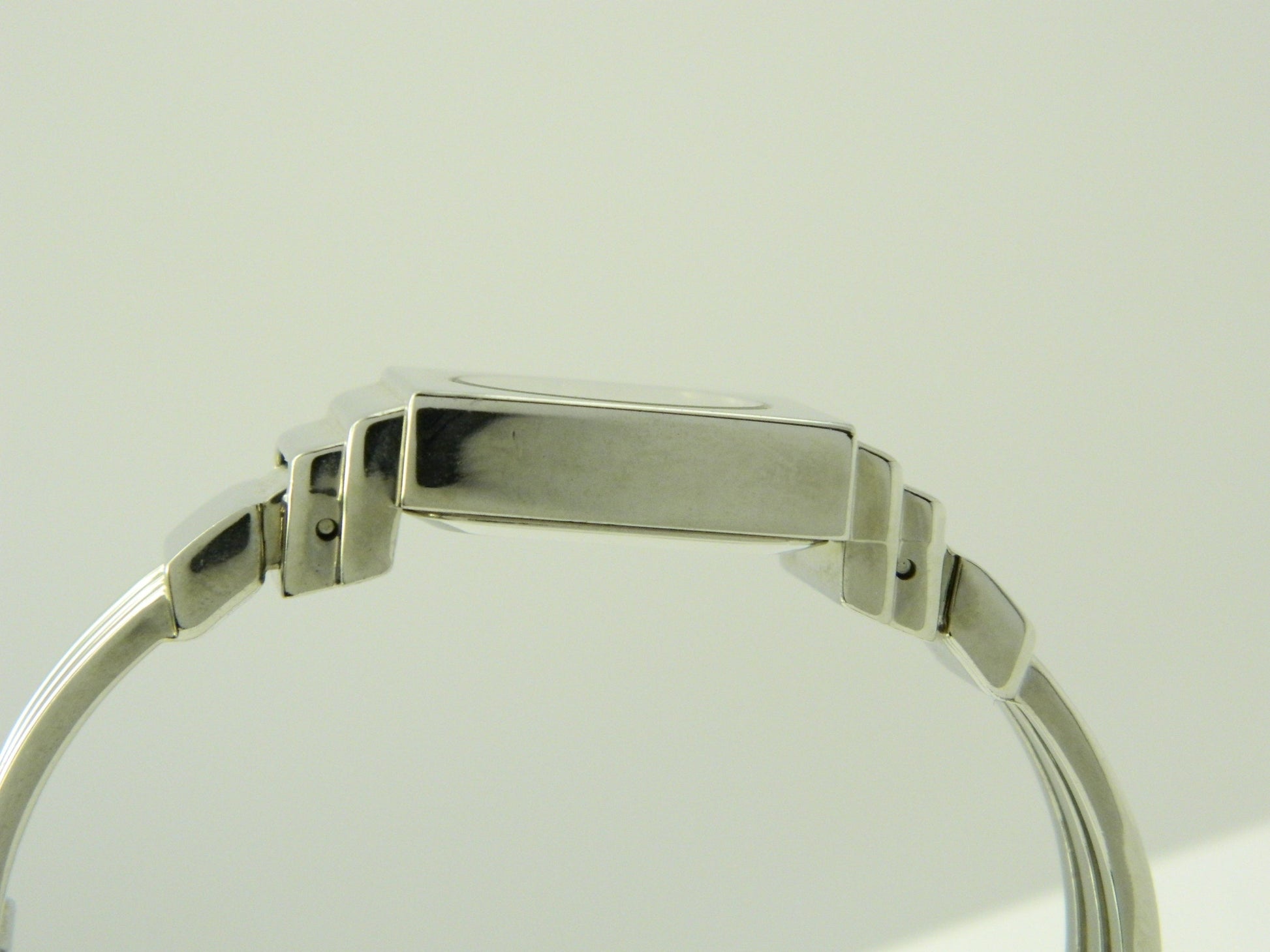 De Vanci Silver Tone Bangle Quartz Watch image 3