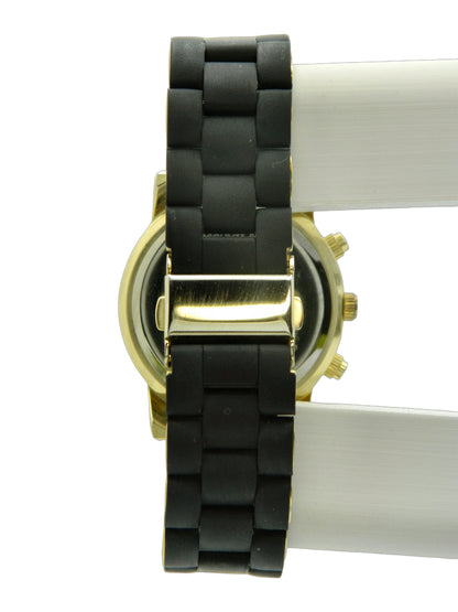 Generic Black On Gold Tone Quartz Watch image 5