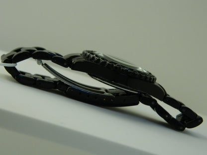 Black Rhinestone Quartz Watch image 3