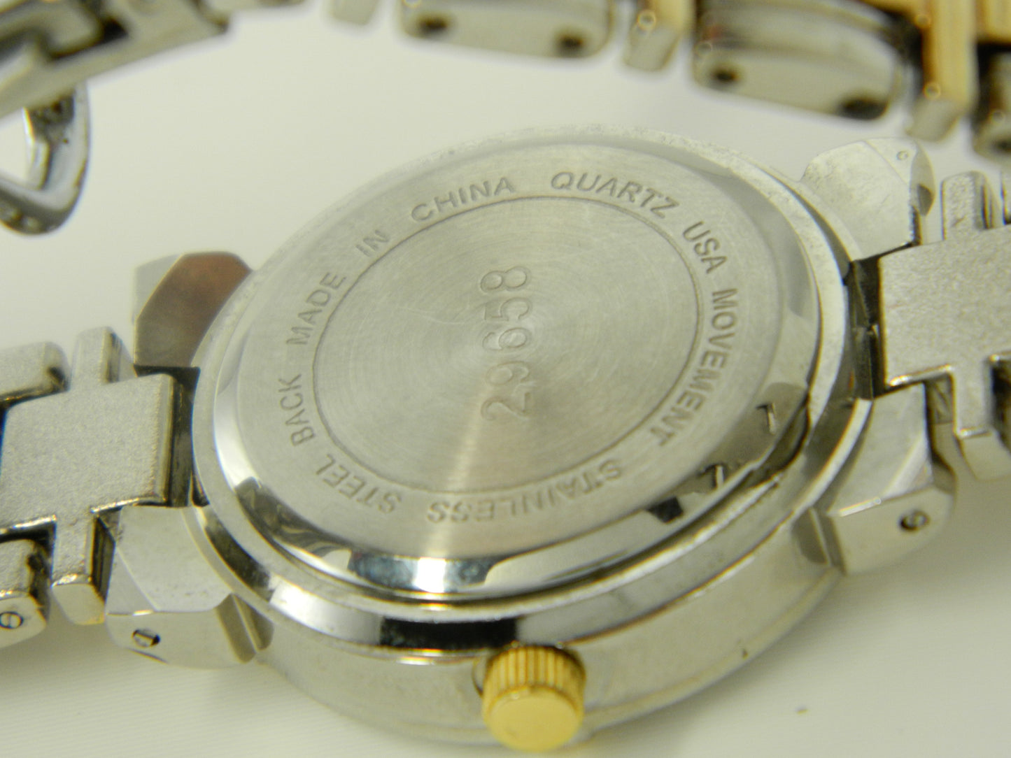 Leslie Fay Two Tone Faux Diamond Bezel Quartz Watch image 6