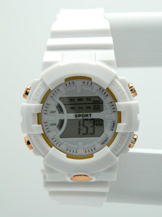 White Digital Sport Watch image 1