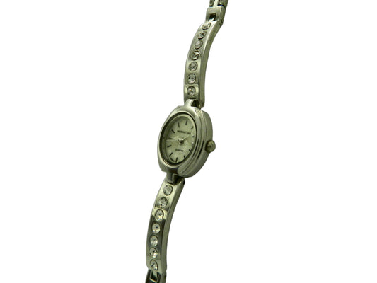 Manhattan White Marble Rhinestone Watch image 2
