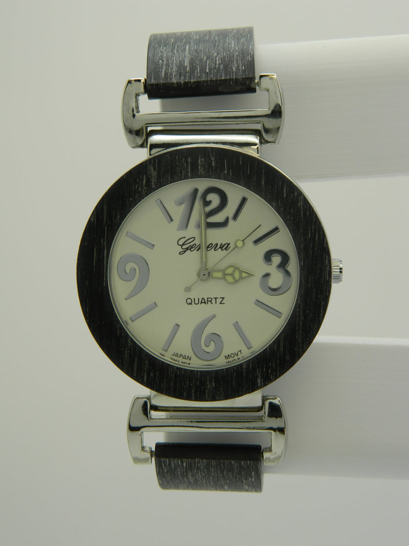 Geneva Wood Grain Artistic Quartz Watch image 1