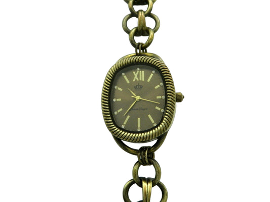 Premier Designs Art Deco Chainlink Chocolate Quartz Watch image 1