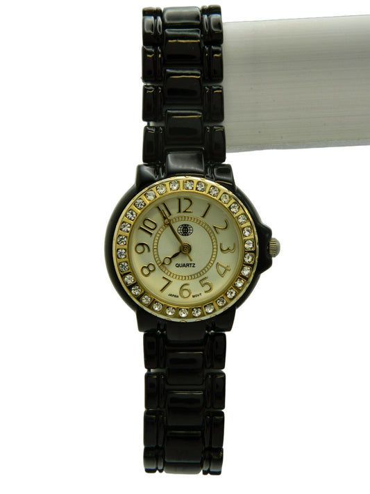 Iced Out Bezel Contrast Quartz Watch image 1