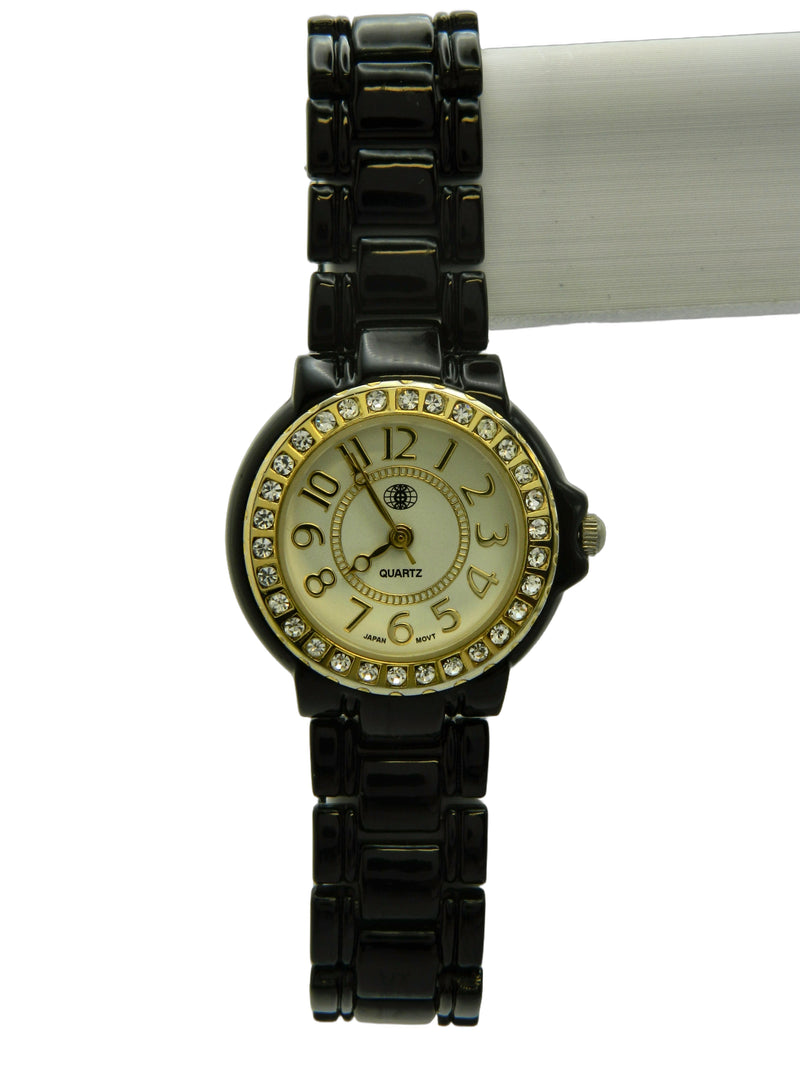 Iced Out Bezel Contrast Quartz Watch image 1