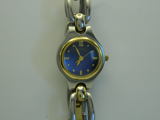 Fossil F2 Two Tone Lapas Dial Quartz Watch image 1