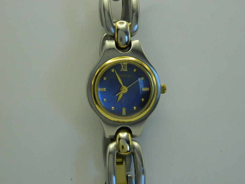 Fossil F2 Two Tone Lapas Dial Quartz Watch image 1