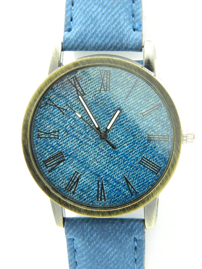 Blue Denim Style Quartz Watch image 3