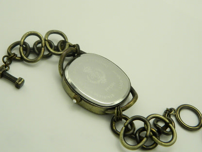 Premier Designs Art Deco Chainlink Chocolate Quartz Watch image 5
