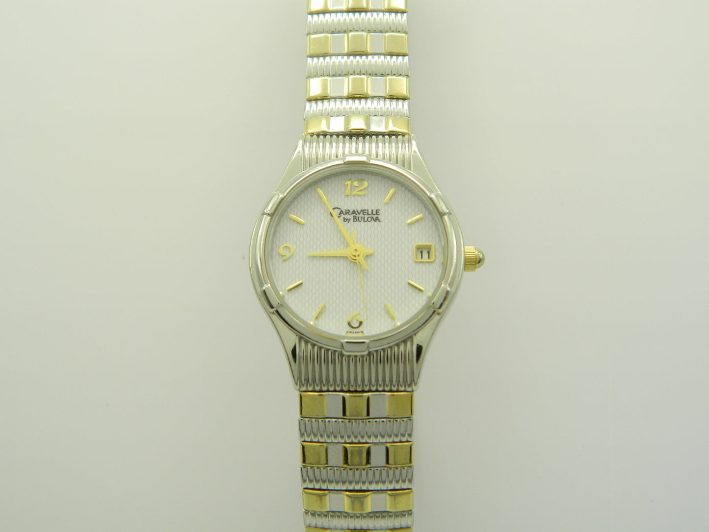 Caraville By Bulova Two Tone Date Quartz Watch image 1