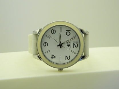 Ann Taylor Loft White Cream Quartz Watch image 4