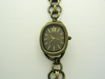 Premier Designs Art Deco Chainlink Chocolate Quartz Watch image 1