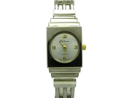 De Vanci Silver Tone Bangle Quartz Watch image 1