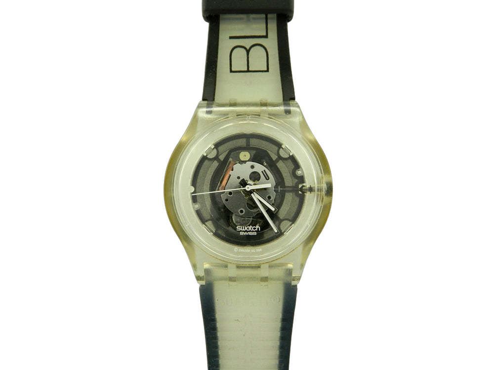 Swatch Black Quartz Watch image 1