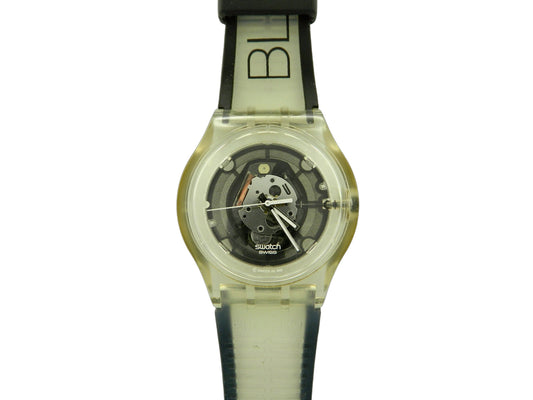 Swatch Black Quartz Watch image 1