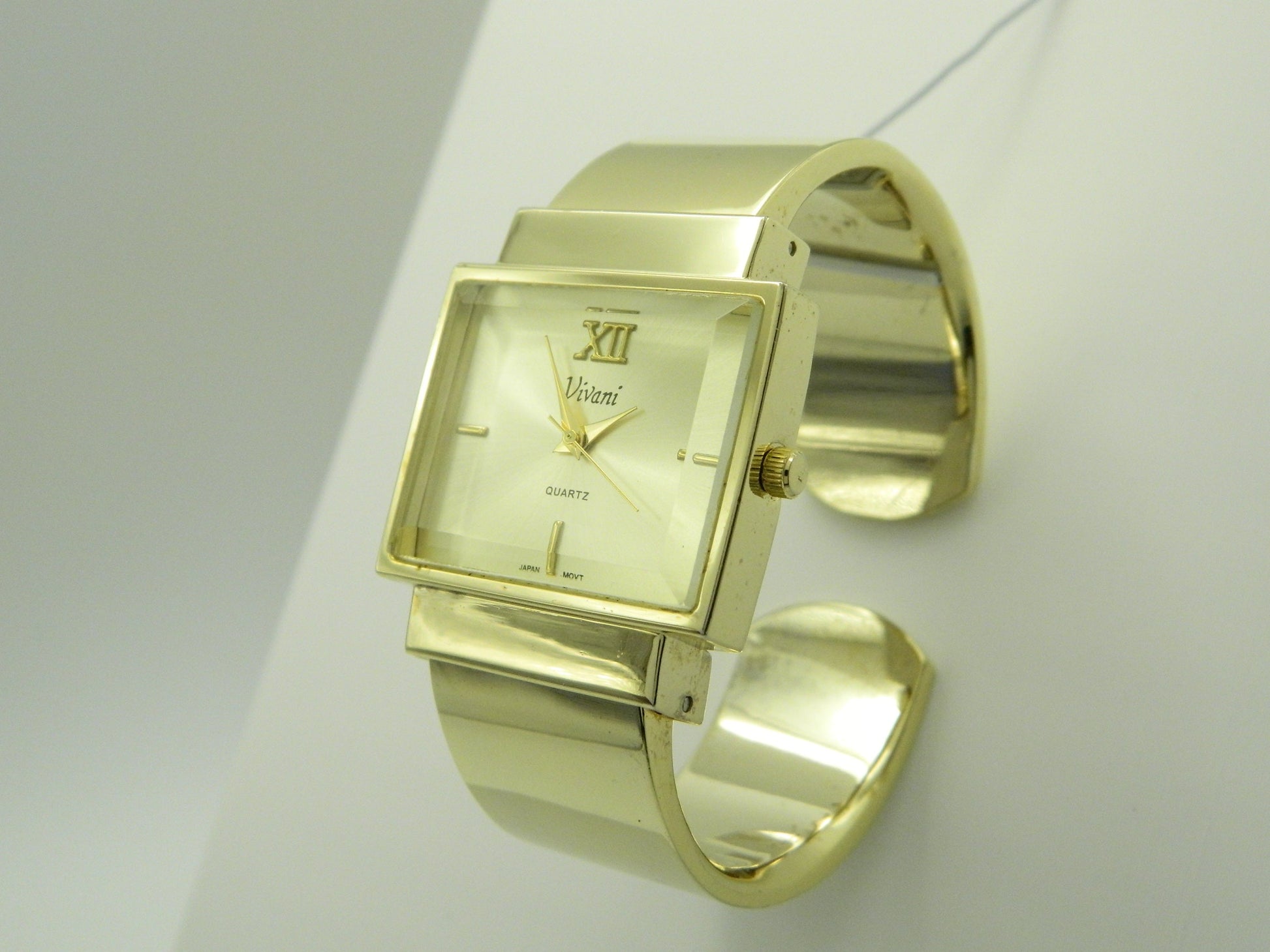 Vivani Gold Tone Bangle Quartz Watch image 2
