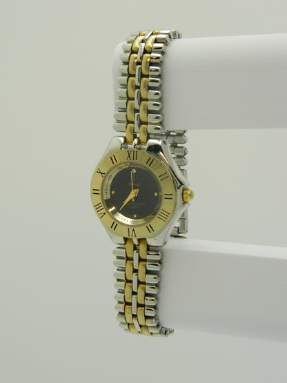 Auberge Black On Gold Tone Quartz Watch image 2
