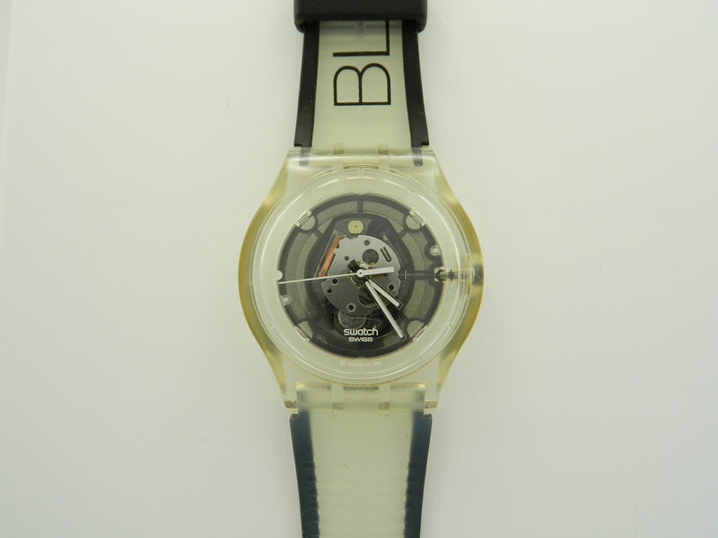 Swatch Black Quartz Watch image 1