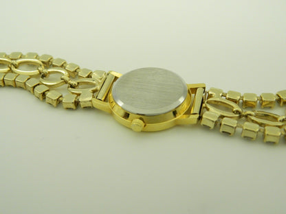 Visage Gold With Faux Rhinestone Bracelet Quartz Watch image 7