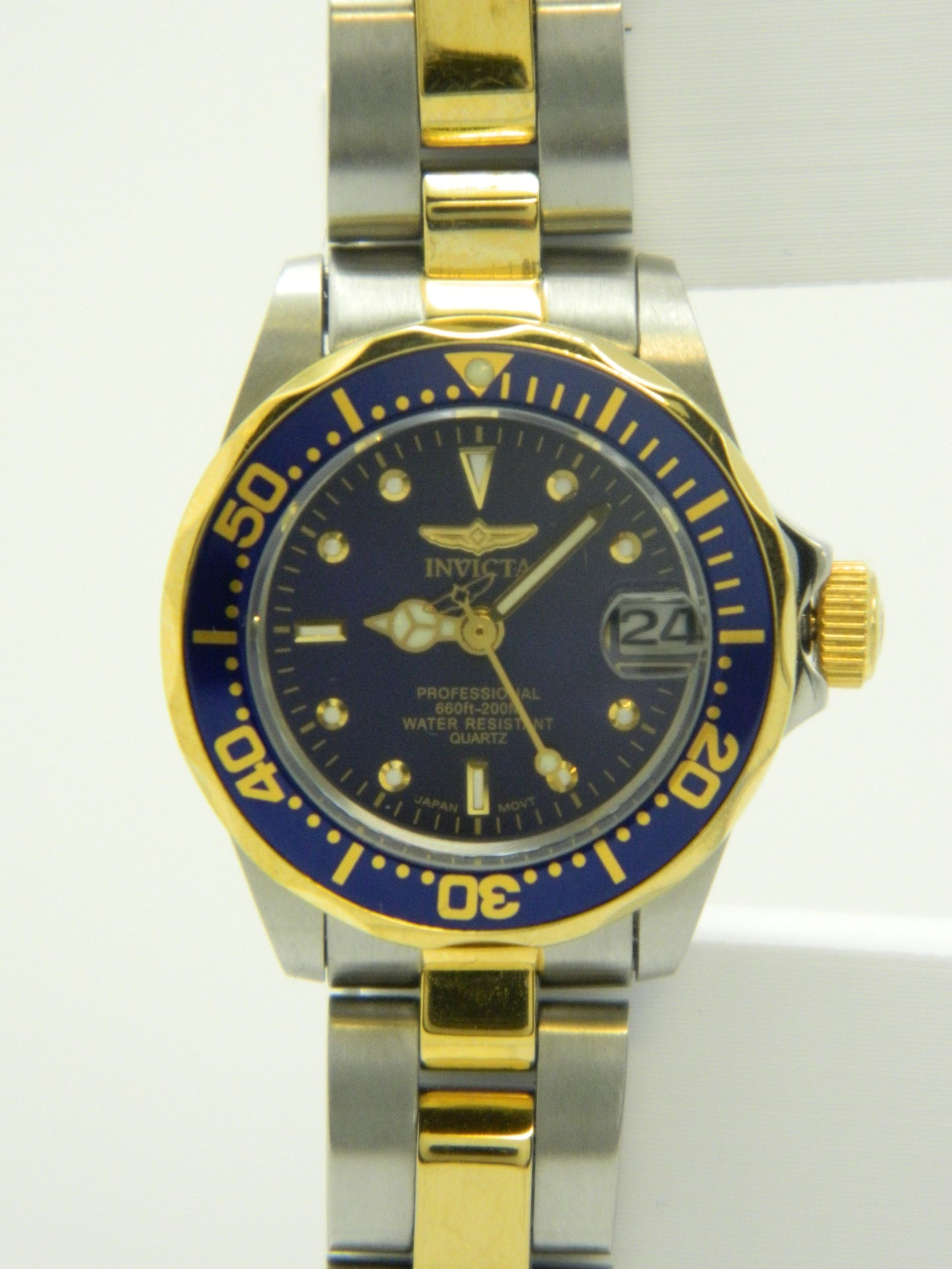 INVICTA Royal Blue Two Tone Diver Quartz Watch image 4
